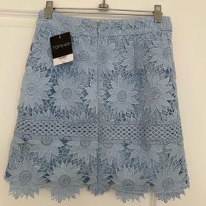 NWT Topshop Blue Skirt - Size 4